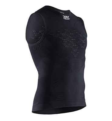 X-Bionic Camiseta S/M Energizer MK3 Hombre Black Melange Talla M Tirantes