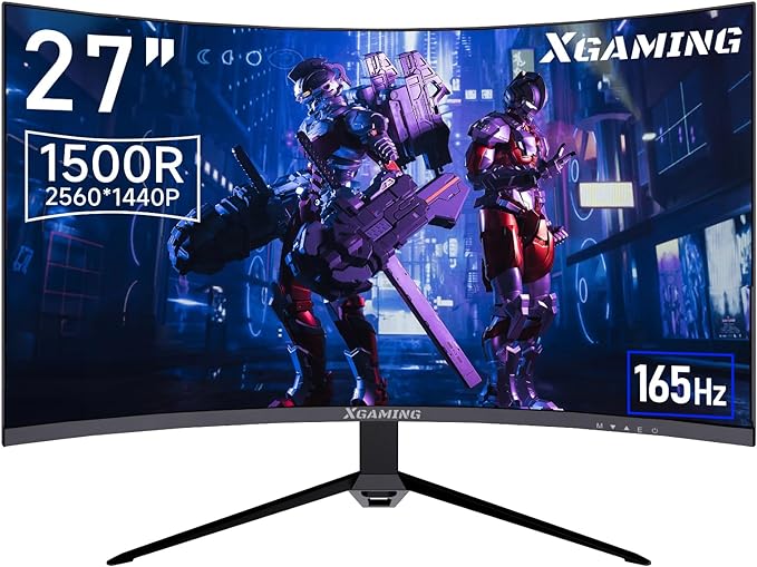 XGaming 27 Zoll Ultra-Wide Curved Gaming Monitor QHD 165Hz 