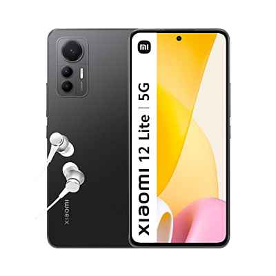 Xiaomi 12 Lite 5G - Smartphone de 8+128 GB, Pantalla de 6.55” 120Hz AMOLED, Snapdragon 778G, Triple Cámera de 108MP, 4300mAh con 67W Turbo Charge, Black (Versión ES + 3 años de garantía)