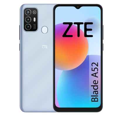 ZTE Blade A52 - Smartphone 6,52" HD+, 2GB RAM, 64GB Almacenamiento, Batería de 5000 mAh, Lector de huellas, Triple cámara 13MP, Gris